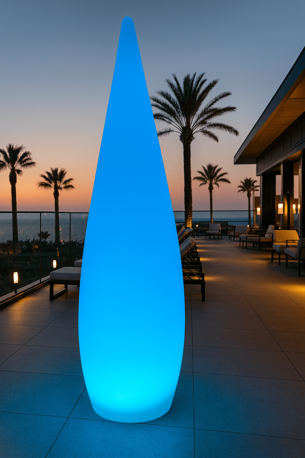 Lampe solaire design GOUTTE D’AURORE – 1,5 m | RGB multicolore, USB & télécommande - Galix Solaire Shop