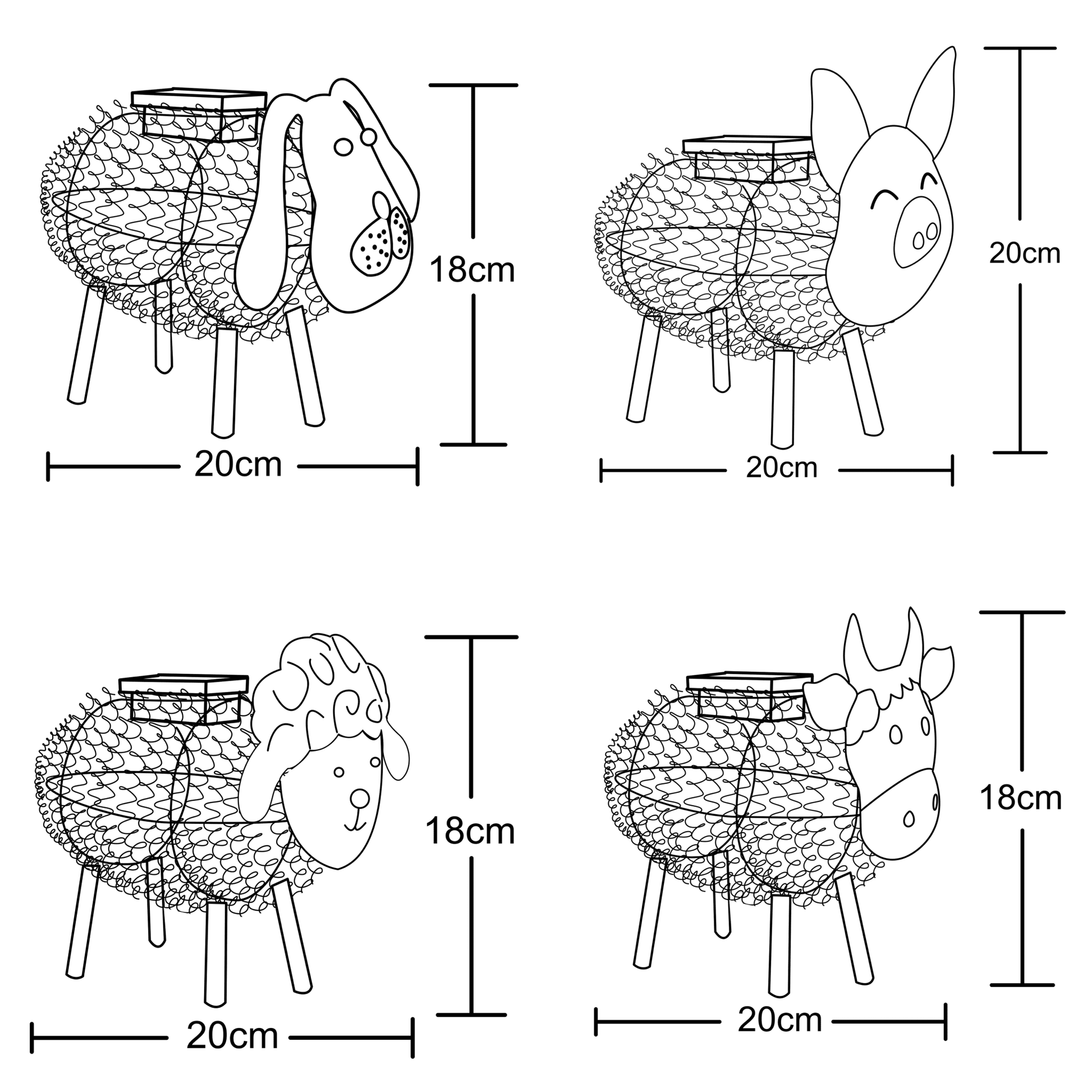 Animaux solaire Métal - Galix Solaire Shop