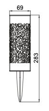 Borne solaire inox H28 - Galix Solaire Shop