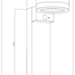 Borne solaire très éclairante Inox avec Détecteur H50 1000 Lumens (option Applique) - Galix Solaire Shop