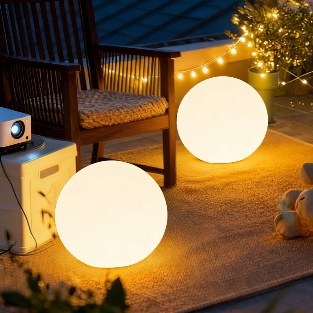 Boule solaire multicolore 45cm 200 Lumens – Éclairage solaire | LED - Galix Solaire Shop