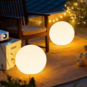 Boule solaire multicolore 45cm 200 Lumens – Éclairage solaire | LED - Galix Solaire Shop