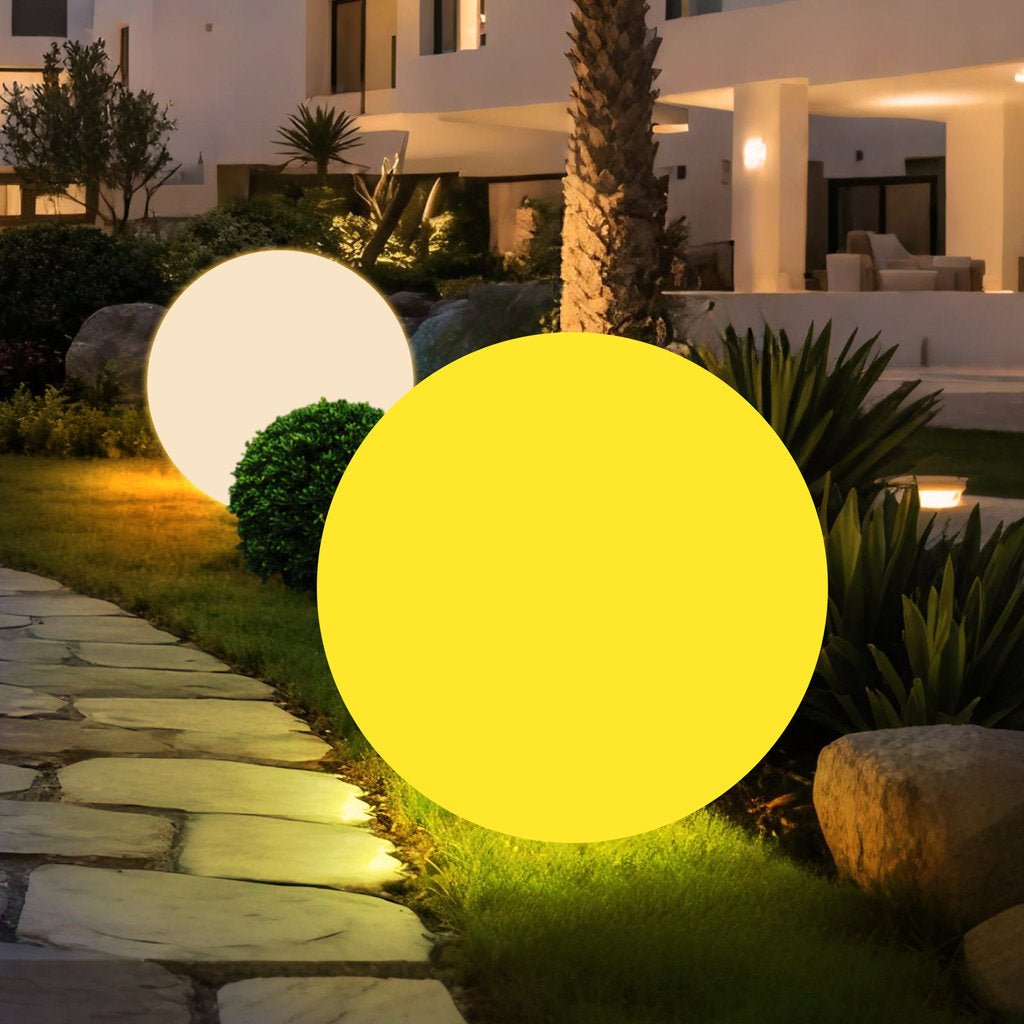 Boule solaire multicolore 77cm 600 Lumens – Éclairage solaire | LED - Galix Solaire Shop