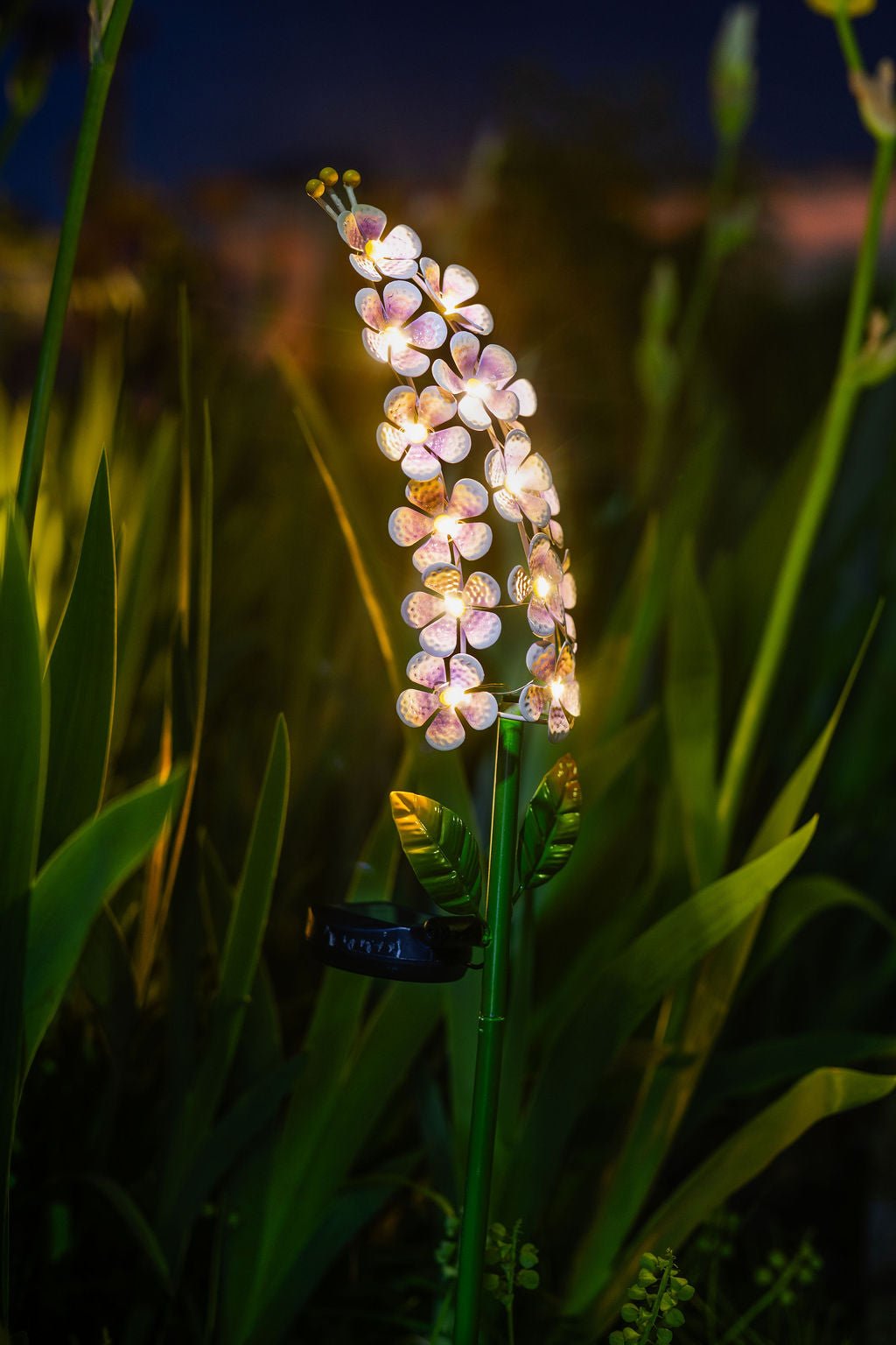 Décoration lumineuse solaire Métal : Violette - Galix Solaire Shop