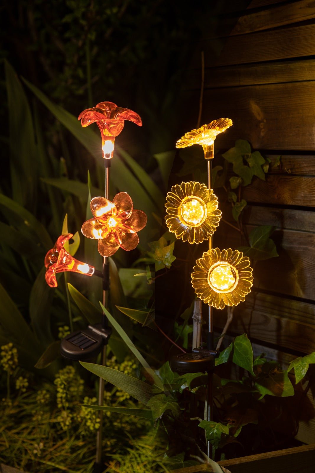 Décoration solaire : 3 fleurs - Galix Solaire Shop