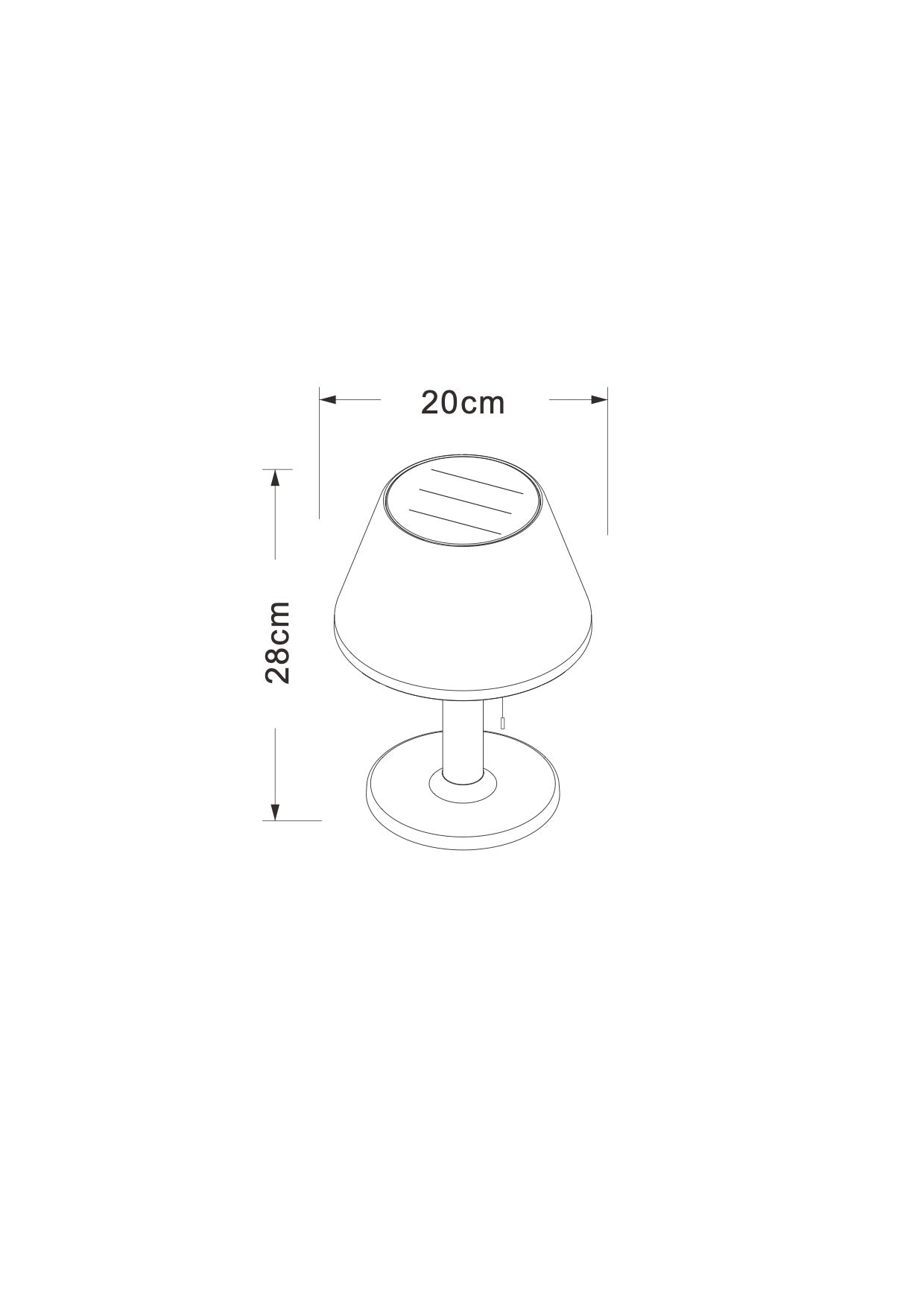 Lampe de table solaire très éclairante - Galix Solaire Shop