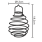 Lot de 2 suspensions spirale solaire 16 LED - Galix Solaire Shop