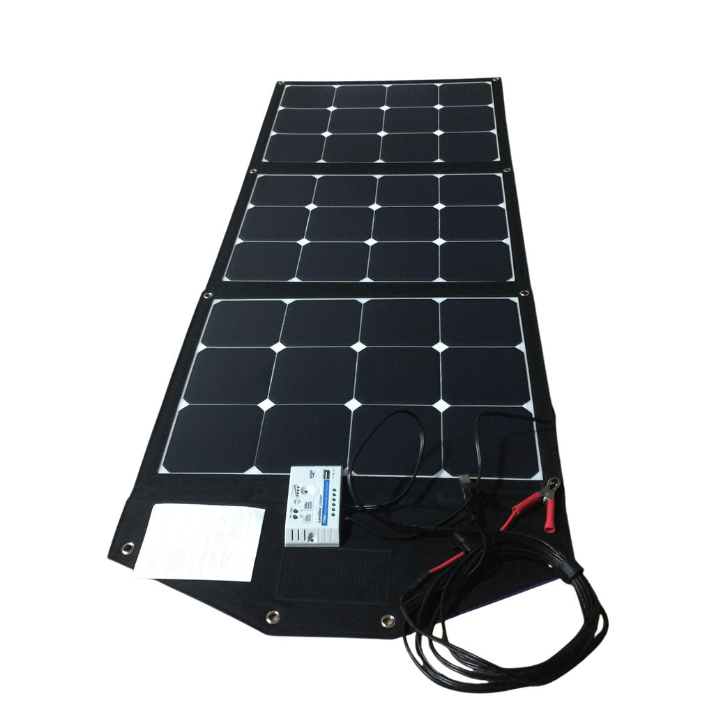 Panneau solaire Monocristallin Pliable - 3 x 40 Watt - 18V Cellules back - contact Sun Power - Galix Solaire Shop