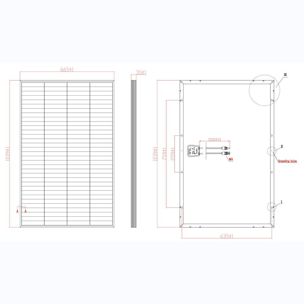 Panneau solaire Série Blackwell 135W - Galix Solaire Shop