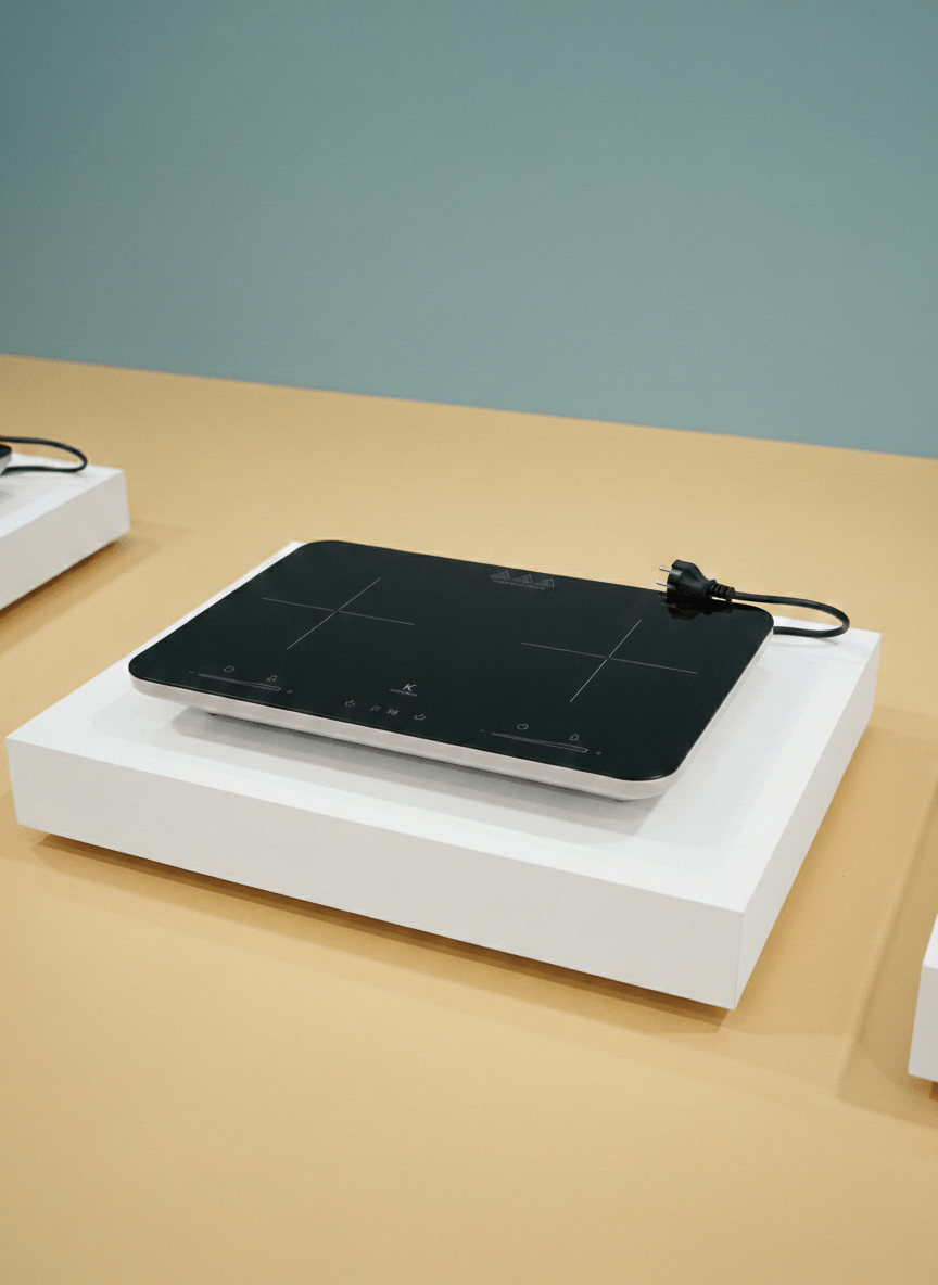 Plaque de cuisson induction double 3600W portable, 2 foyers indépendants, silencieuse, nomade - Galix Solaire Shop