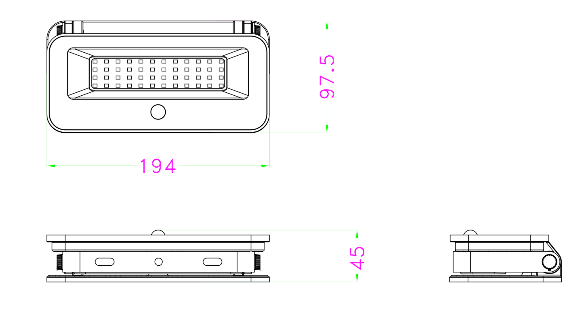 Spot solaire mural très éclairant avec détecteur de présence 1200 Lumens - Galix Solaire Shop