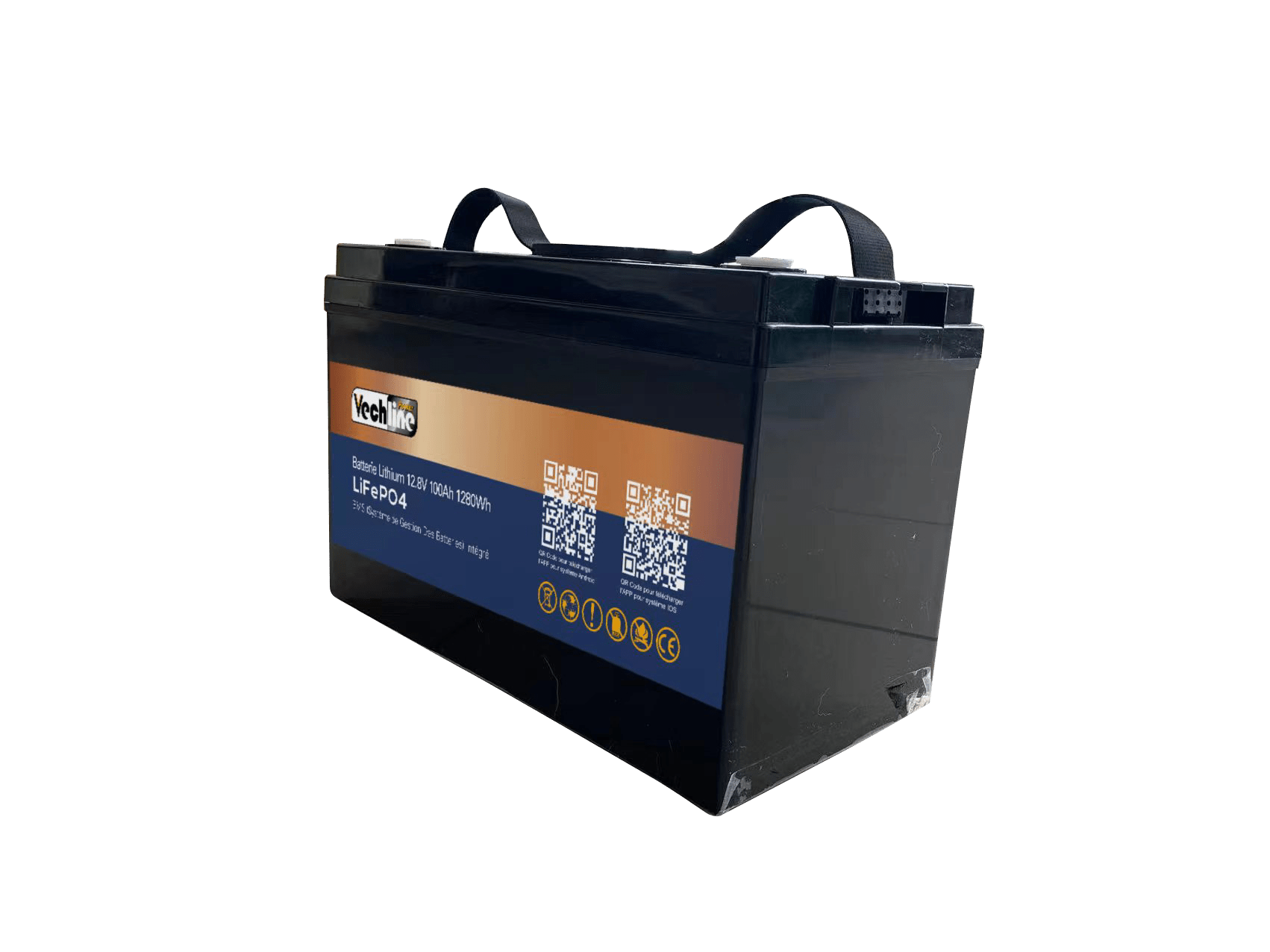 Batterie Lithium LifePO4 12,8V 100Ah 1280Wh - Galix Solaire Shop