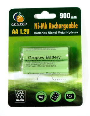 Batteries rechargeables 1,2 Volts Ni-Mh 900 mAh AA - Galix Solaire Shop