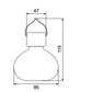 Lampion solaire inox - Galix Solaire Shop