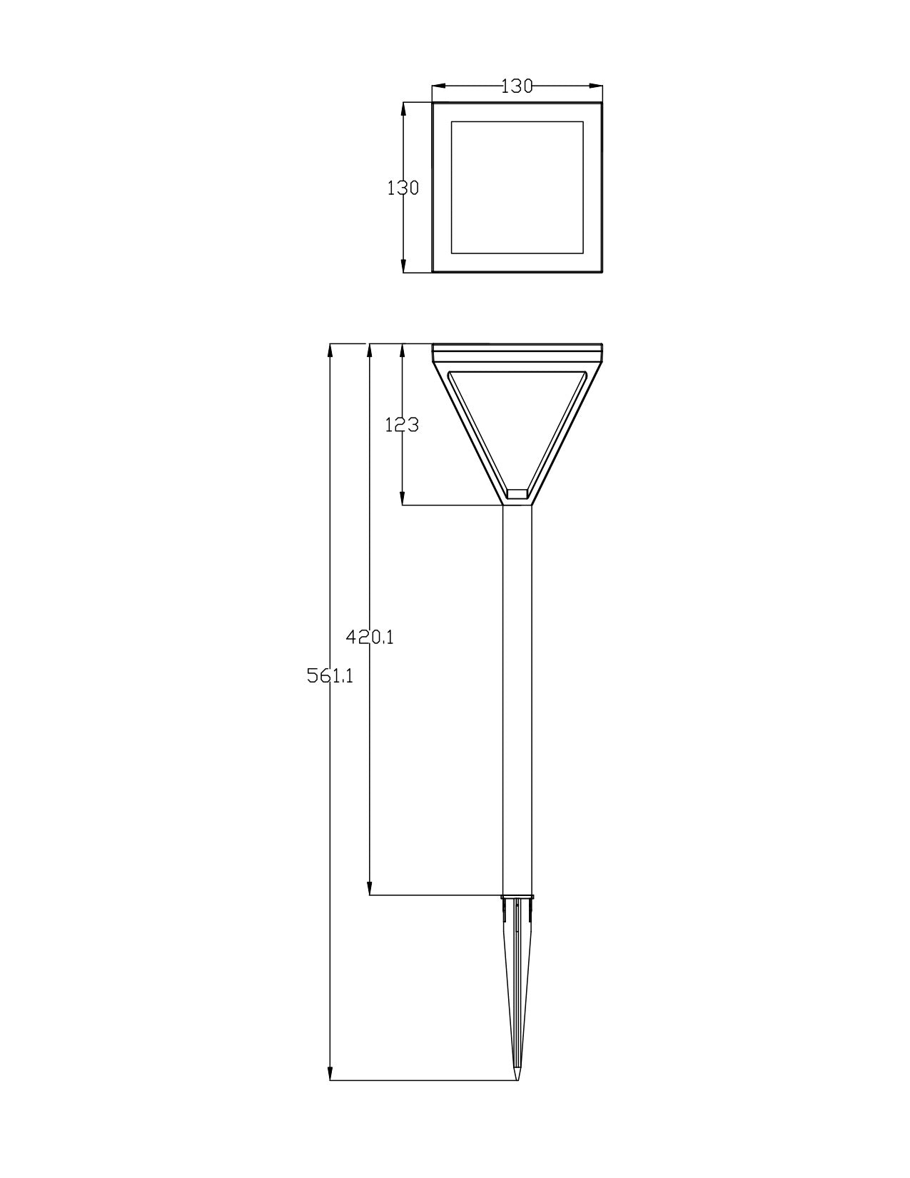 Lanterne solaire inox - Galix Solaire Shop