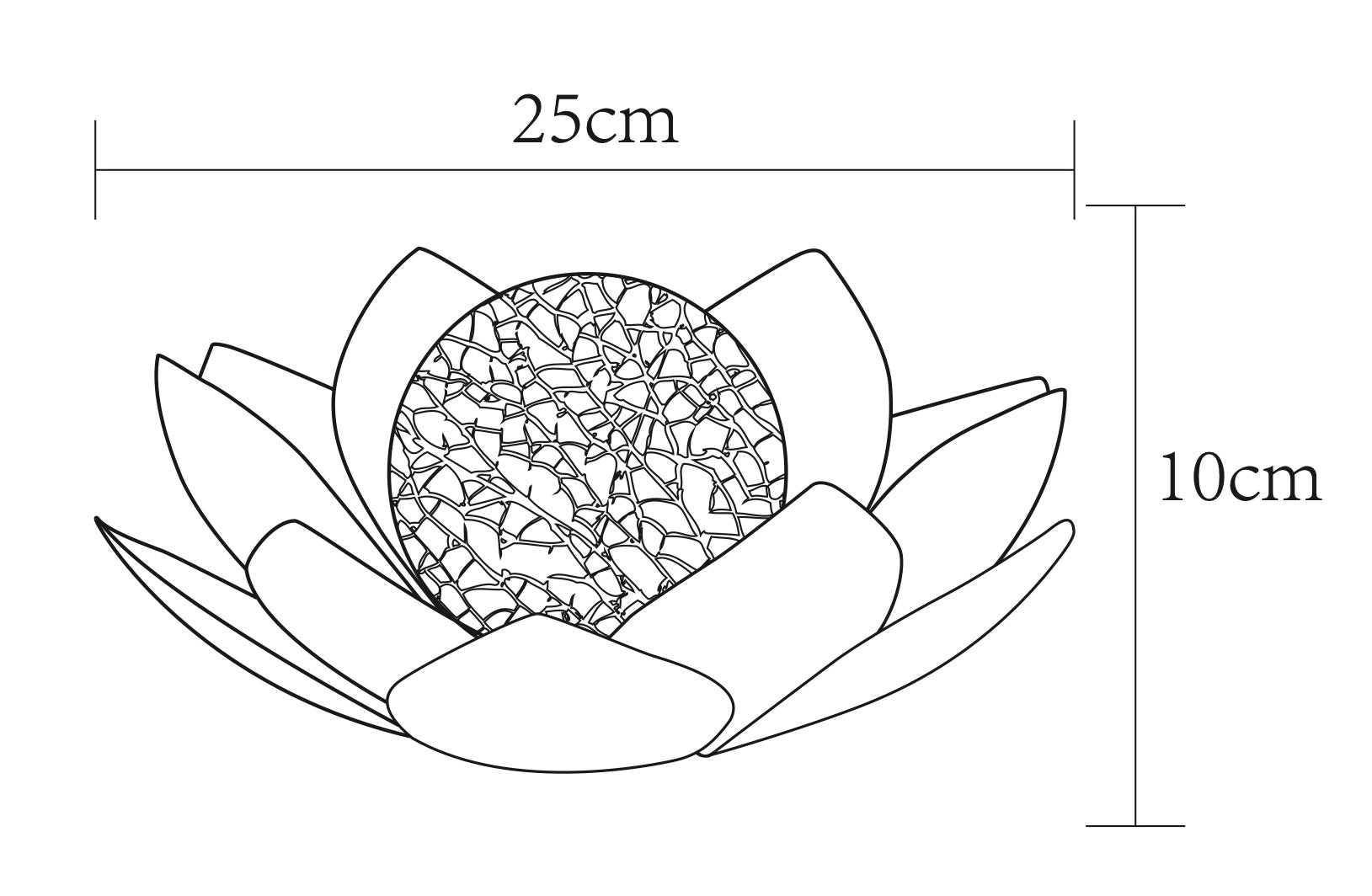 Nénuphar solaire 25cm - Galix Solaire Shop