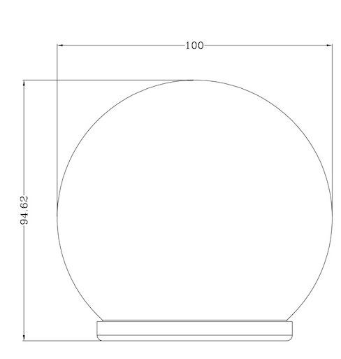 Sphère solaire - effet verre brisé / Dia: 10cm - Galix Solaire Shop