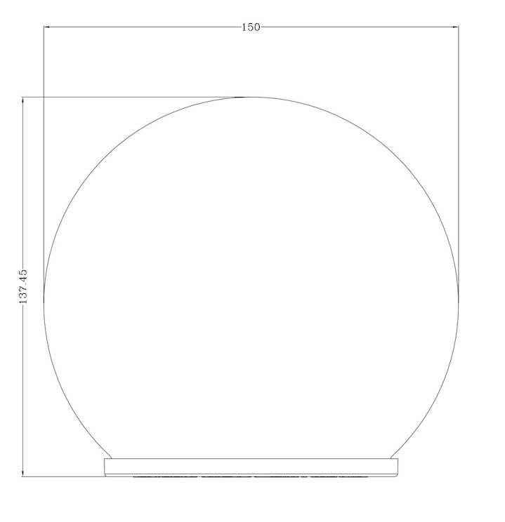 Sphère solaire - effet verre brisé / Dia: 15cm - Galix Solaire Shop